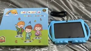 Kids Tablet 7 Inch, Android, 4GB+64GB Storage, Bundle, WIFI, Free Case Blue - Picture 1 of 3