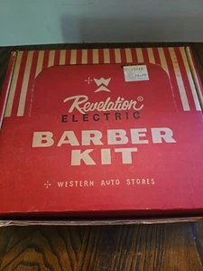 Kit barbiere elettrico vintage REVELATION taglierine accessori extra anni 50 scatola originale - Foto 1 di 11
