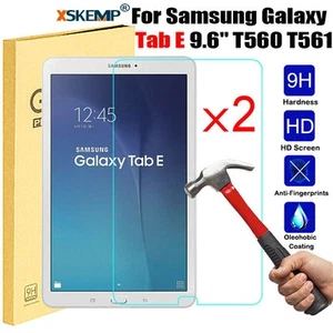 2Pcs For Samsung Galaxy Tab E 9.6 T560 Tablet Tempered Glass Screen Protector - Picture 1 of 12