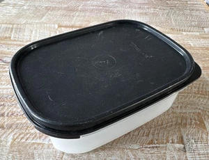 Tupperware Modular Mate Mini Rectangle #1 Black Lid - Picture 1 of 5
