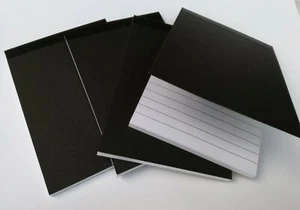 6 PADS A6 LINED PAPER BOTH SIDES WHITE PAPER JOTTER NOTE PAD MEMO NOTEBOOK  - Picture 1 of 12