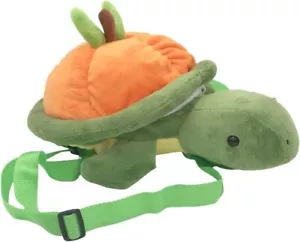 Green Turtle Persimmon Plush Backpack Soft Toy or Pillow Casual Bag X'mas Gift - Picture 1 of 6