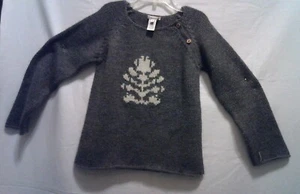 Girl s Bonpoint Alpaca Knit Mix Pullover Sweater Size 8 Grey - Picture 1 of 4