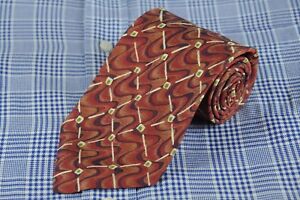 Robert Talbott Best Of Class Men's Tie Rippled Red & Green Dot Silk Necktie NEW 