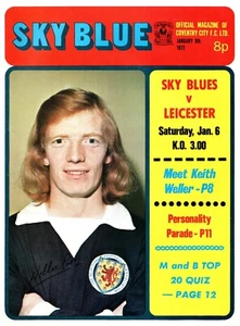 Coventry City v Leicester City 1972-1973 Division 1 Programme 6/1/1973 - Picture 1 of 1