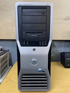 Dell Precision 690 Workstation Intel Xeon 3Ghz 160GB 2GB Nvidia Quadro 600 Win 7 - Picture 1 of 8