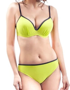 Women's 2-Piece Classic Bikini Set Underwire Push-Up Padding Stiff Cup Swimsuit - Picture 1 of 11