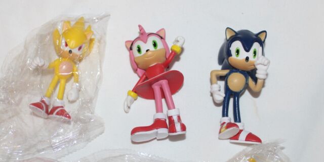 Sonic Hedgehog action figure lot Sonic Boom Shades Tails Classic Super Amy  Rose