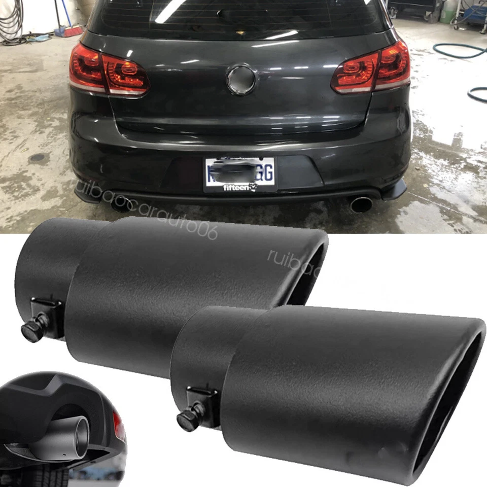 For Volkswagen GTI Car Rear Exhaust Pipe Tail Muffler Tip Auto Accessories 2PCS Foto 1 de 4