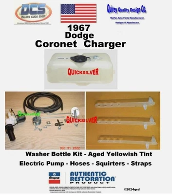 Dodge Coronet Charger 1967 kit de botella de líquido lavadora envejecida 2801012 nuevo MoPar EE. UU. Foto 1 de 3