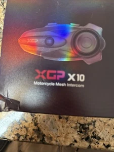 XGP X10 Motorcycle Mesh Intercom Bluetooth Headset - Single - Picture 1 of 9