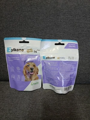 2x Zylkene Calming Chews for Small Dogs 15k to 60Kg 14 Chews (OUT OF DATE 09/25)