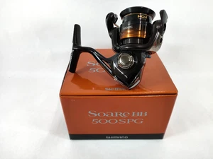 Carrete giratorio Shimano 22 SOARE BB 500SPG relación de transmisión 4,7:1 carrete de pesca EXCELENTE como nuevo - Imagen 1 de 5