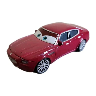 Disney Cars Carlo Maserati Metallo 1/55 Mattel Diecast 7,5 Cm TBE Miniatura - Immagine 1 di 4