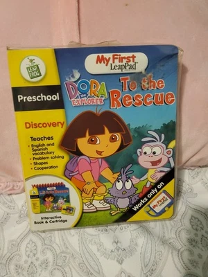 Картридж с книгой для дошкольников Leap Frog Dora To The Rescue My First LeapPad новый - Изображение 1 из 2