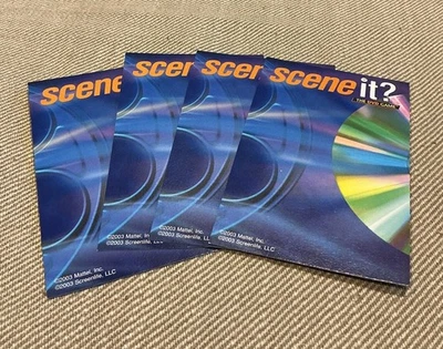 2003 Original Scene It ~ 4 Category Reference Cards Replacement Pieces Parts NEW - Image 1 of 2