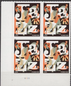 SC# 4503 - 2011 - Forever - Jazz - Mint Never Hinged Plate Block of 4 - Picture 1 of 1