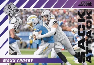 2024 Score - Sack Attack #4 Maxx Crosby - Raiders - Picture 1 of 2