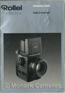 Rollei 6002 Camera Instruction Manual, More Rolleiflex User Guide Books Listed - Picture 1 of 3