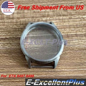 42mm 316L Steel Watch Case Fit ETA 6497 ETA 6498 Seagull ST36 Movement Men Watch - Picture 1 of 7