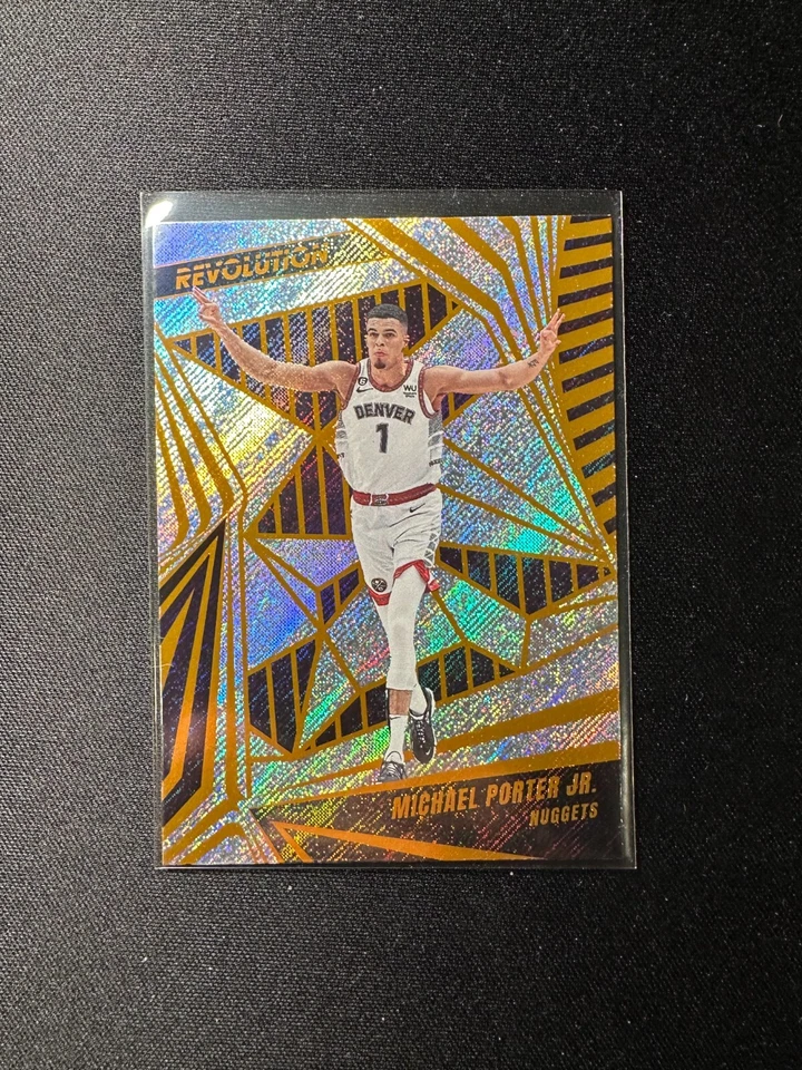 2023-24 Panini Revolution Hobby Michael Porter Jr. #77 NM Basketball Ball - Image 1 of 1