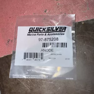 New Mercury Mercruiser Quicksilver Oem Part # 875208 Anode As Shown - Foto 1 di 2