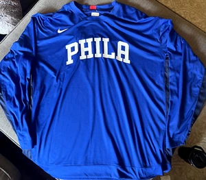 Brand New Nike Dri-Fit Philadelphia 76ers Team Issued Long Sleeve Warmup XXL - Picture 1 of 3