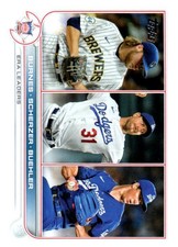 Corbin Burnes / Max Scherzer/ Walker Buehler 2022  Topps 204  Milwaukee Brewers