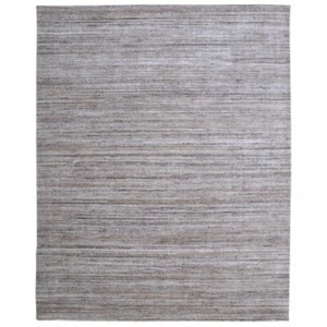 Handmade Gray Indoor/Outdoor Area Rug, Solid Pattern Thin Pile Reversible - Picture 1 of 53