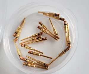 M39029/4-20-20 ITT CANNON CONTACT GOLD FINISH CONNECTOR PIN SIZE 20 -20 QTY20 - Picture 1 of 4