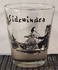 Vintage Sidewinder Rattlesnake shot glass Western Cowboy 