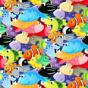 Susybee - Under The Sea - Fish Allover - Multi - Picture 1 of 8
