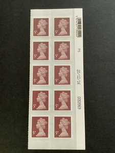 5p Machin Date block of 10. Phosphor P5. 20/12/16 - Picture 1 of 1