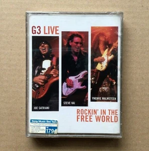 G3 (Satriani ,Vai, Yngwie) Live- Rockin' In The Free World 2 Cassette NEW/SEALED - Picture 1 of 4