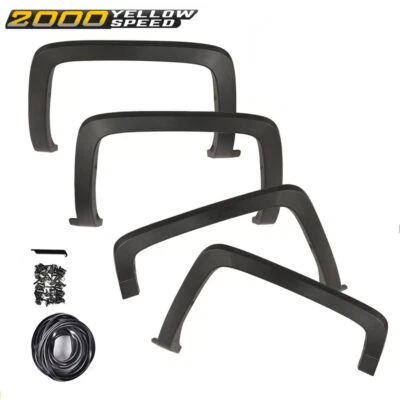 FACTORY STYLE WHEEL FENDER FLARES FIT FOR 2014-2019 CHEVY SILVERADO 1500 4PCS - Image 1 of 4