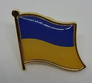 Ukraine Flagge Pins Metall blau gelb gold - Bild 1 von 6