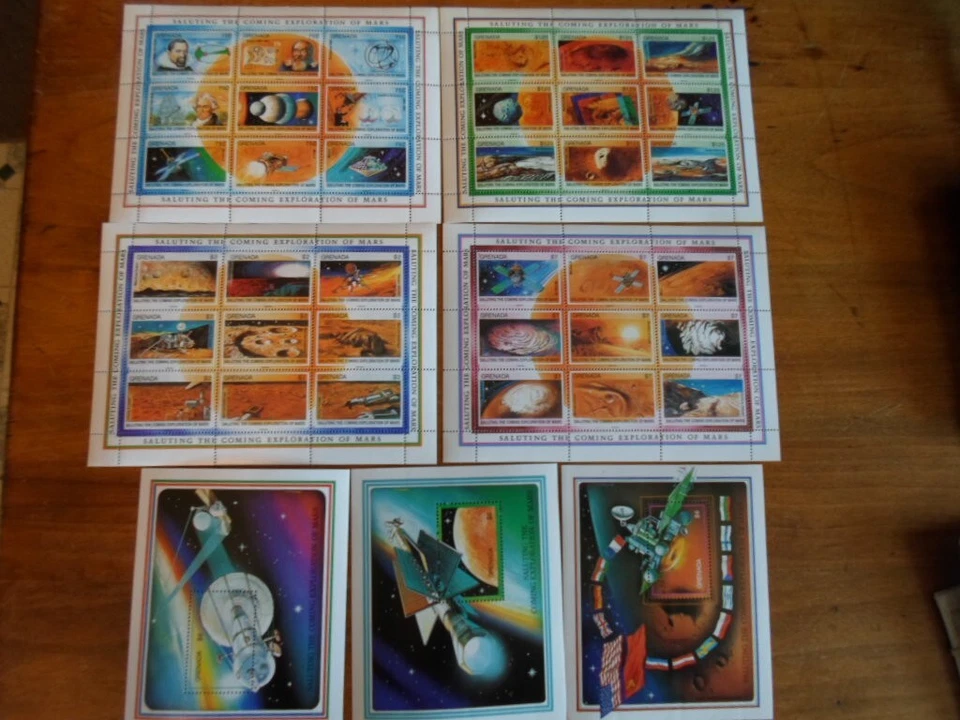 Grenada complete set MNH Exploration of Mars SC#s 1999-2005 - Image 1 of 1