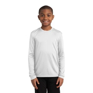 Sport-Tek YST350LS Youth Long Sleeve Performance Moisture Wicking Gym T-Shirt - Picture 1 of 26