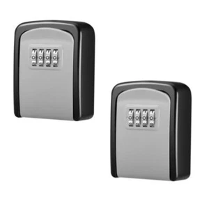 Outside Lock Box 4 Digit Security Lock Boxes Upgrade Key Lock Box Home - Picture 1 of 10