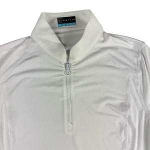 PGA Tour Shirt Women's Extra Large White Performance Long Sleeve 1/4 Zip NWT - Picture 1 of 13