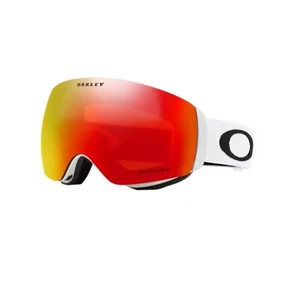 Oakley Flight Deck M Matte White Prizm Torch Iridium Mask Ski Snowboard New - Picture 1 of 2