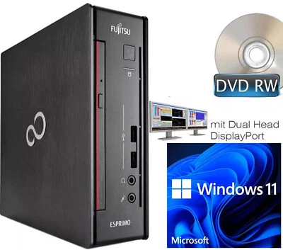 Small Computer Q956 Intel i3 8GB DDR4 128GB SSD USB 3.0 Windows 11 V340 _Dvd-Rw - image 1 of 4