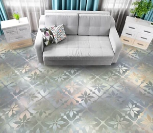 3D White Flower SKE1603 Floor WallPaper Print Decal Epoxy Floor Deco Kay - Picture 1 of 6