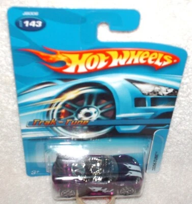 Hot Wheels 2006 #143 Trak-Tune clear purple,ex.card,I combine shipping! - Image 1 of 2