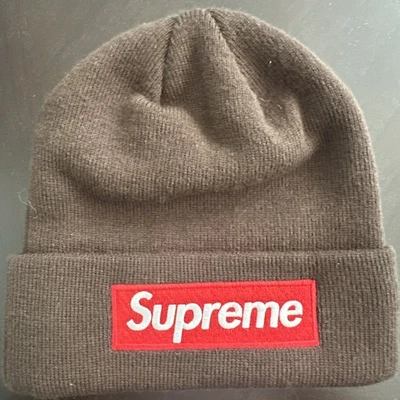Supreme x New Era Box Logo - World Famous Beanie FW22 (FW22BN10) One Size Brown - Image 1 of 4