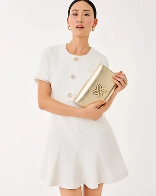 Lilly Pulitzer Geneva Boucle Dress Color: Coconut Chic Chick Boucle ALL SIZE. - image 1 of 4