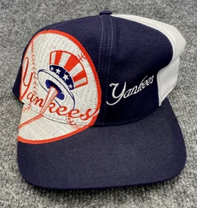 1994 NY Yankees MLB 125th Anniversary Big Logo Twins Enterprise Snapback Hat - Picture 1 of 15