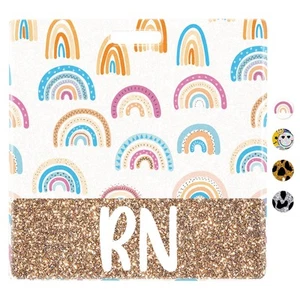 RN Registered Nurse Badge Buddy Card Holder Nursing Accessories Cute Rainbow ... - Picture 1 of 7