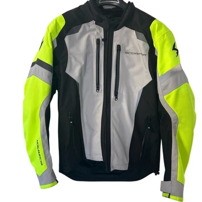 Chaqueta de motocicleta Scorpion EXO Optima negra y amarilla para hombre nueva con etiquetas Foto 1 de 4