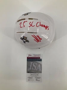 FLORIDA PANTHERS ALEKSANDER BARKOV SIGNED MINI HELMET JSA WITNESS 25’ SC CHAMPS - Picture 1 of 3